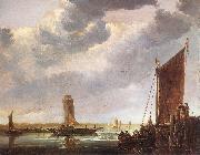 CUYP, Aelbert The Ferry Boat fg oil painting